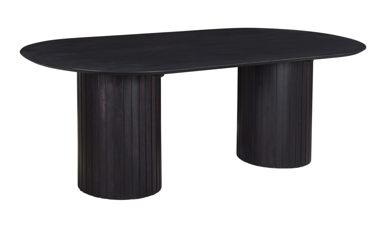 lifestyle view of Povera Dining Table Black luxury Table