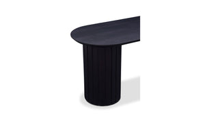 lifestyle view of Povera Dining Bench Black luxury Table