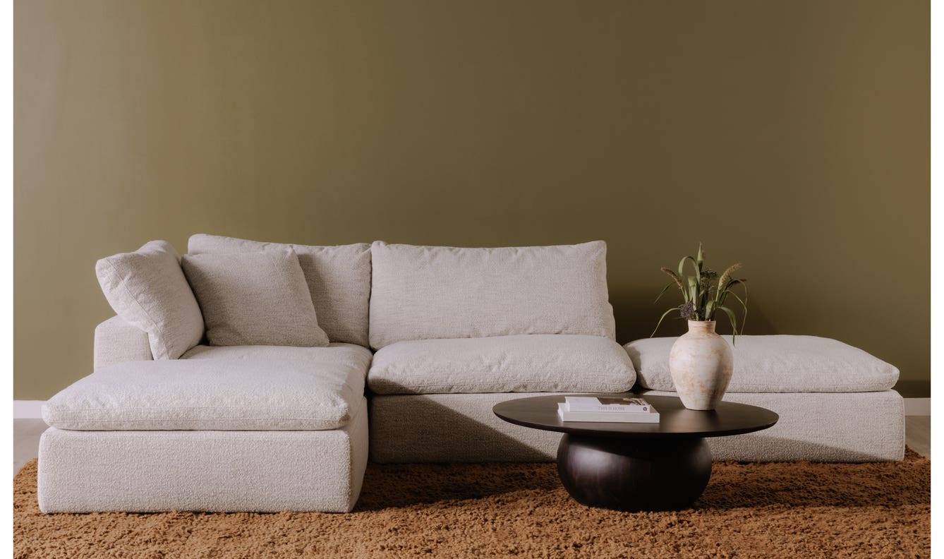 front view of Bradbury Large Coffee Table Blackened luxury Coffee Table