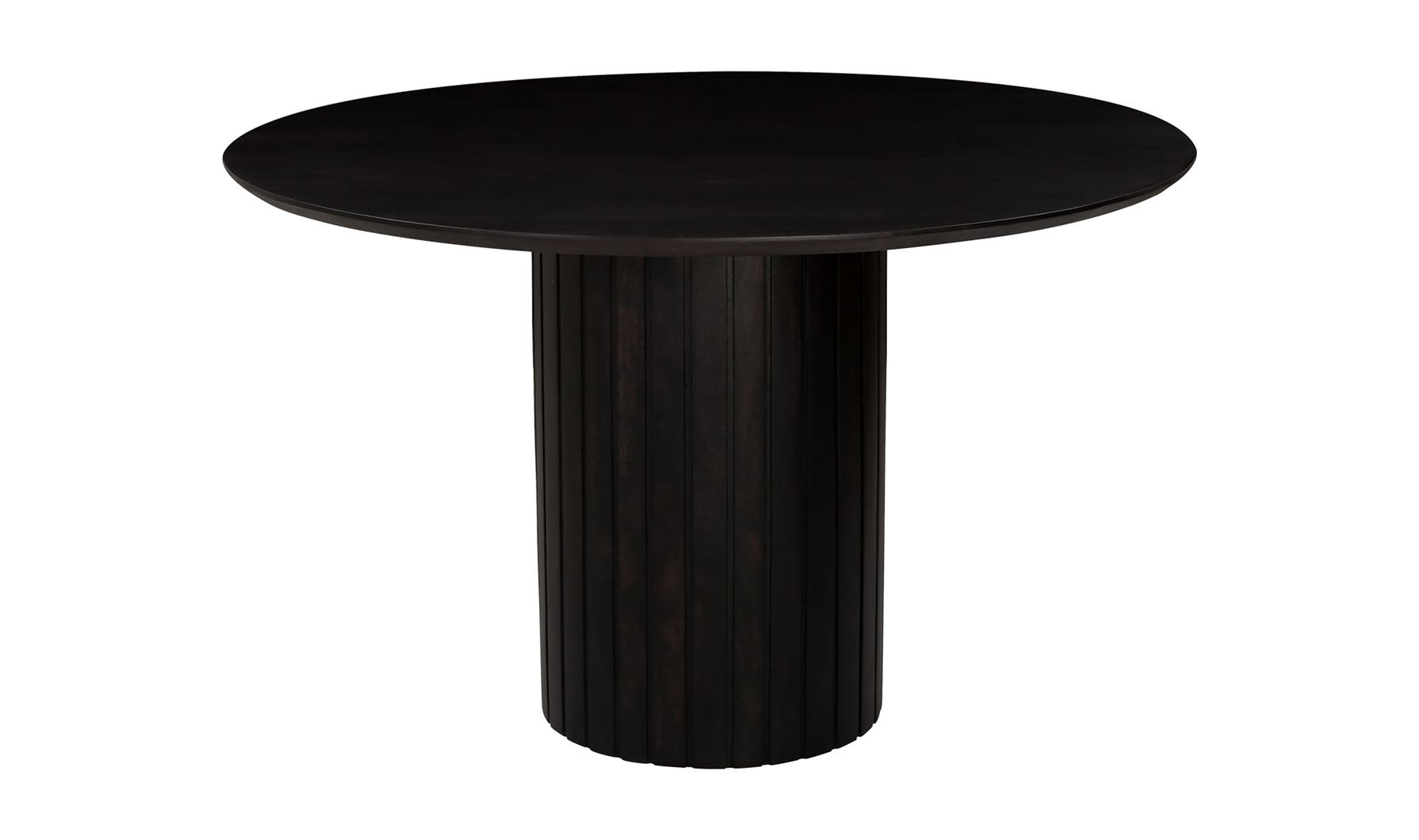 TABLE A MANGER RONDE POVERA NOIR