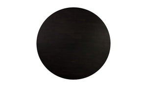 lifestyle view of Povera Round Dining Table Black luxury Table