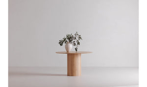 Povera Round Dining Table Oak