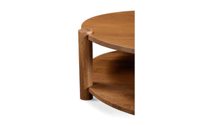 lifestyle view of Olsen Coffee Table Vintage Brown luxury Coffee Table