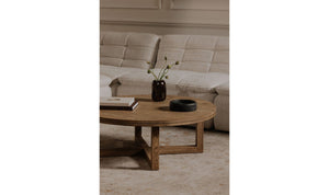 side view of Joel Coffee Table Natural luxury Coffee Table