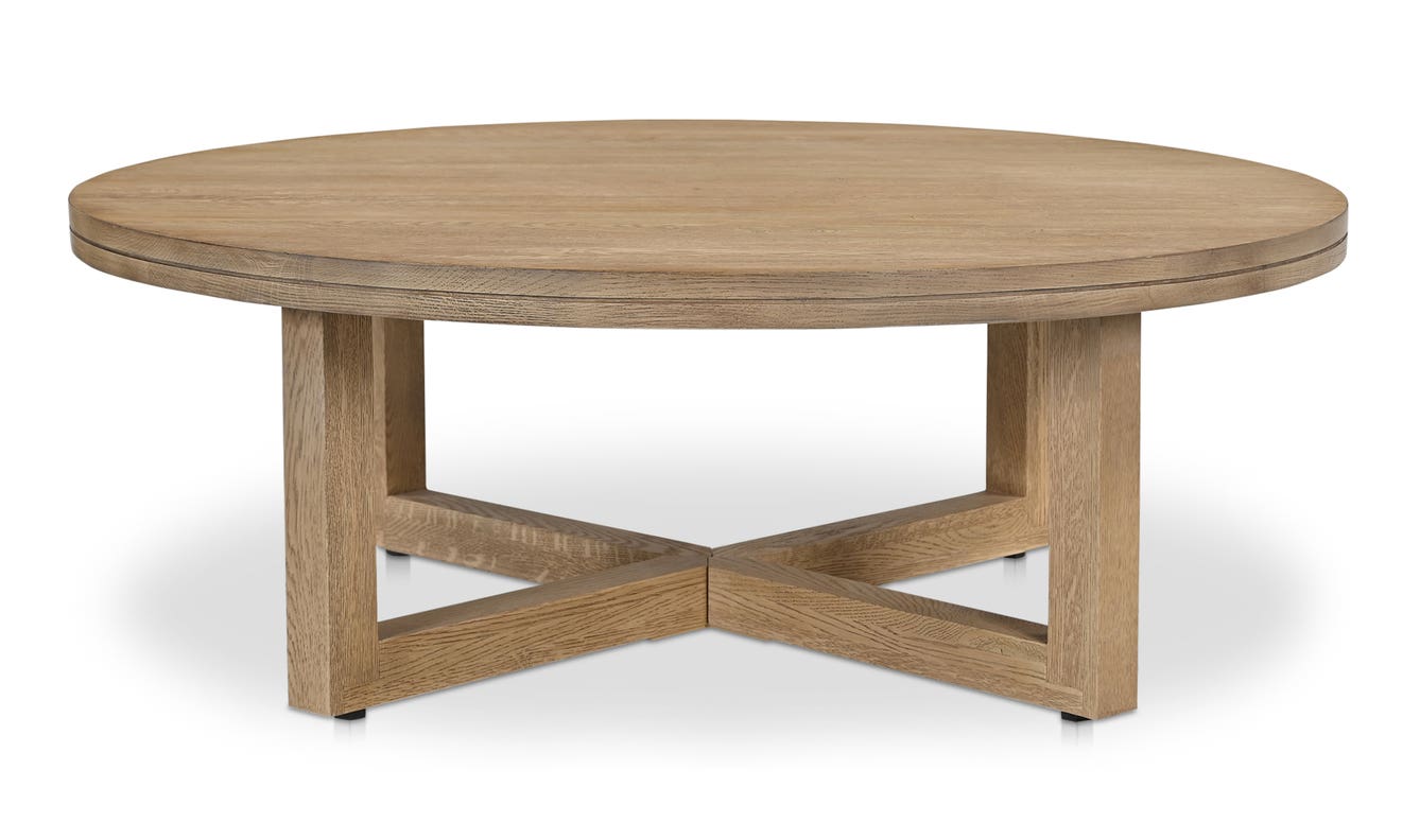 lifestyle view of Joel Coffee Table Natural luxury Coffee Table