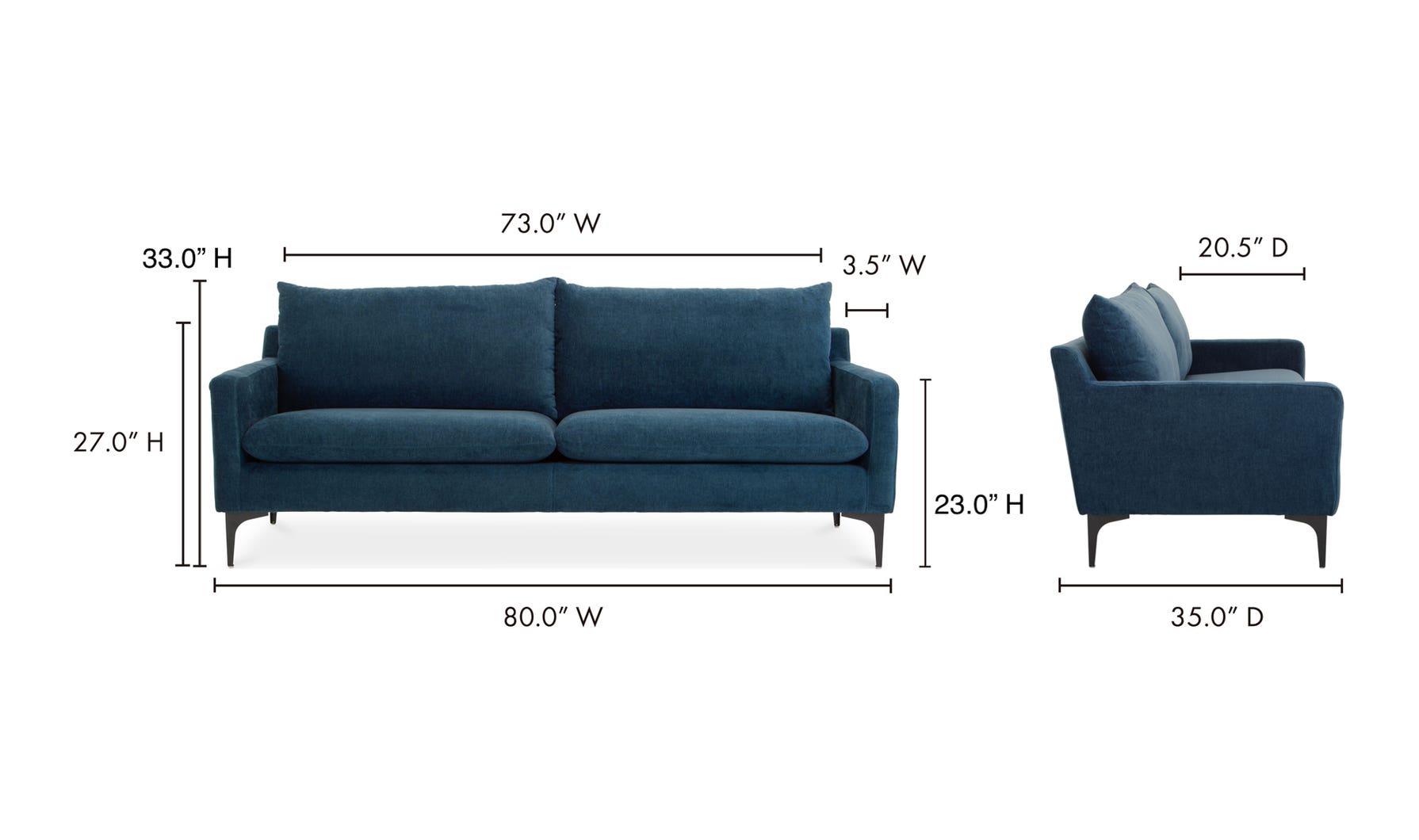 Paris Sofa Blue