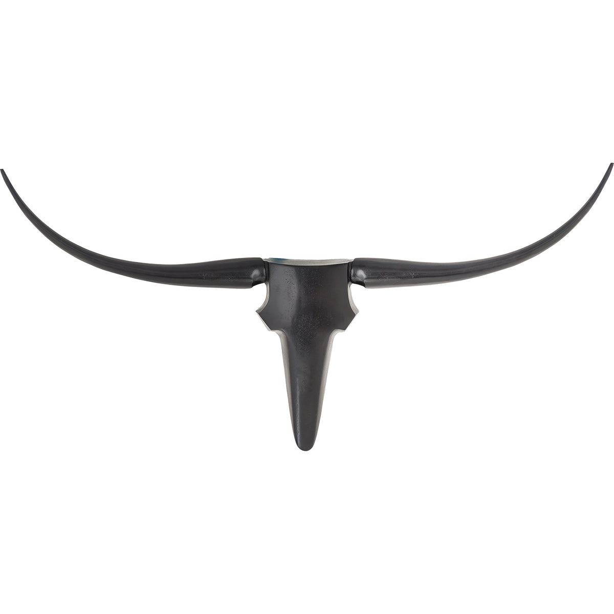 Madryn Wall Art featuring a black horned sculpture with a sleek design