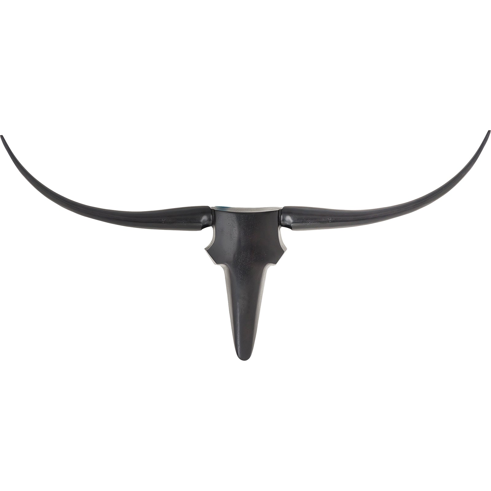 Madryn Wall Art featuring a black horned sculpture with a sleek design