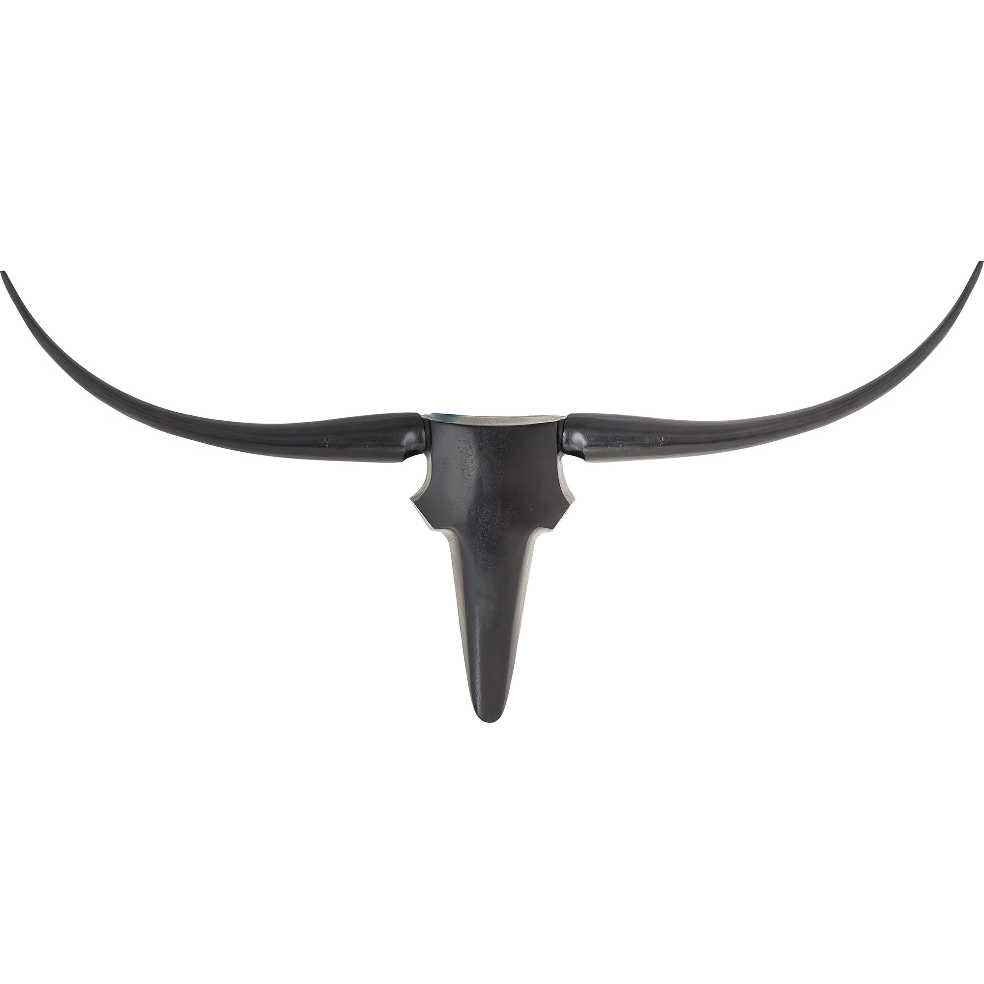 Madryn Wall Art featuring a black horned sculpture with a sleek design