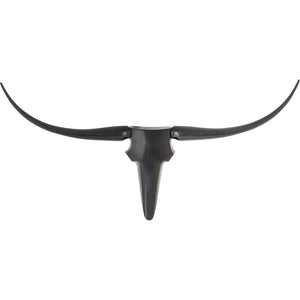 Madryn Wall Art featuring a black horned sculpture with a sleek design