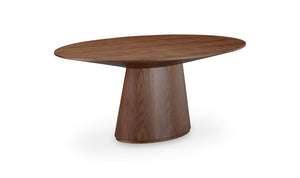 Otago Oval Dining Table Brown