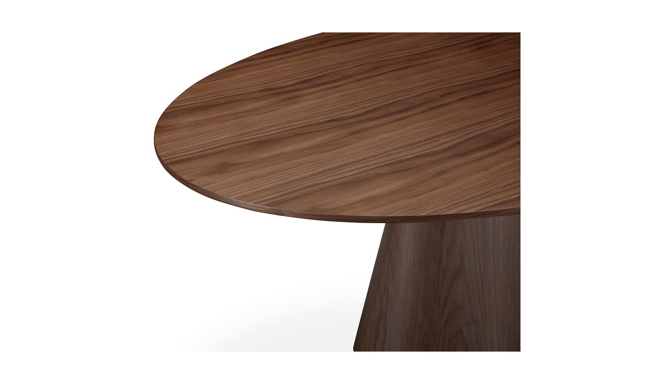 lifestyle view of Otago Oval Dining Table Brown luxury Kitchen & Dining Room Table