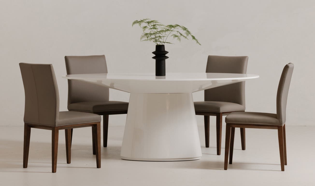 Otago Oval Dining Table White