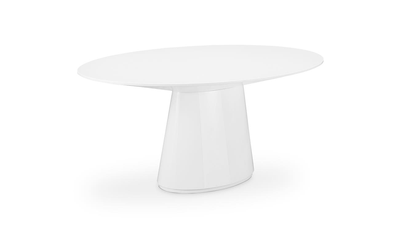 Otago Oval Dining Table White