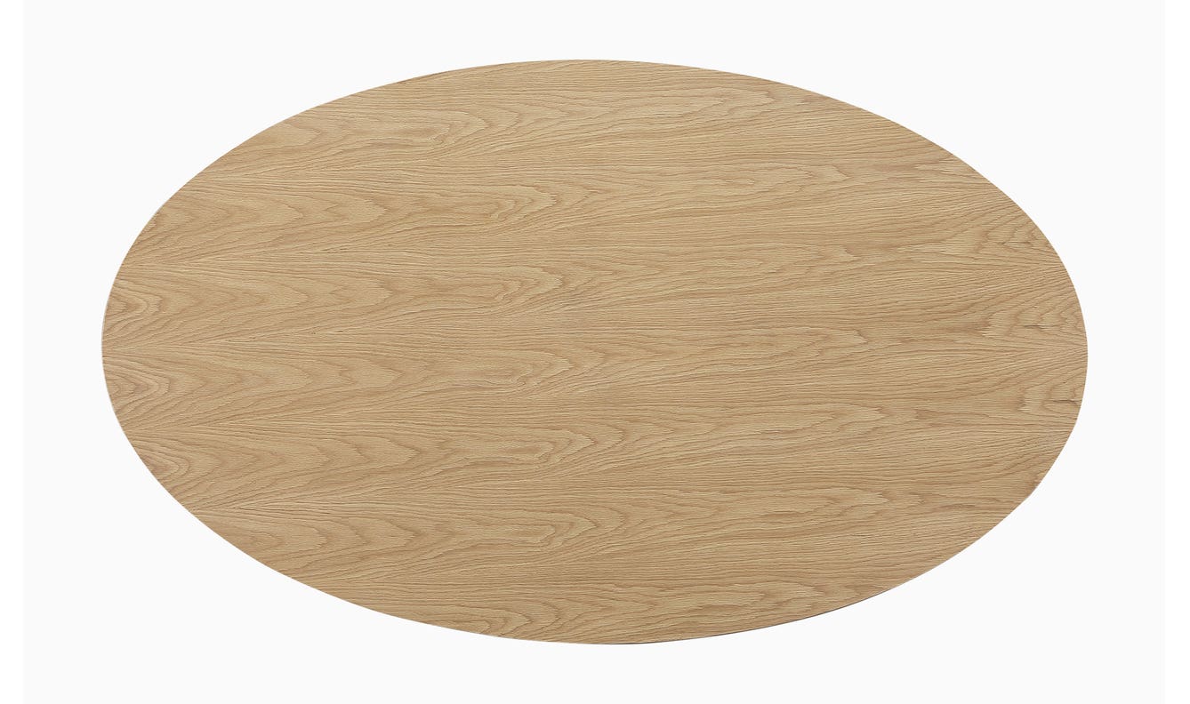 lifestyle view of Otago Oval Dining Table Oak luxury Kitchen & Dining Room Table