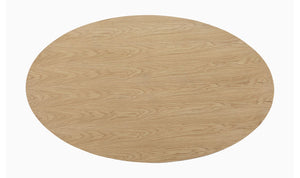 lifestyle view of Otago Oval Dining Table Oak luxury Kitchen & Dining Room Table