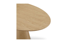lifestyle view of Otago Oval Dining Table Oak luxury Kitchen & Dining Room Table