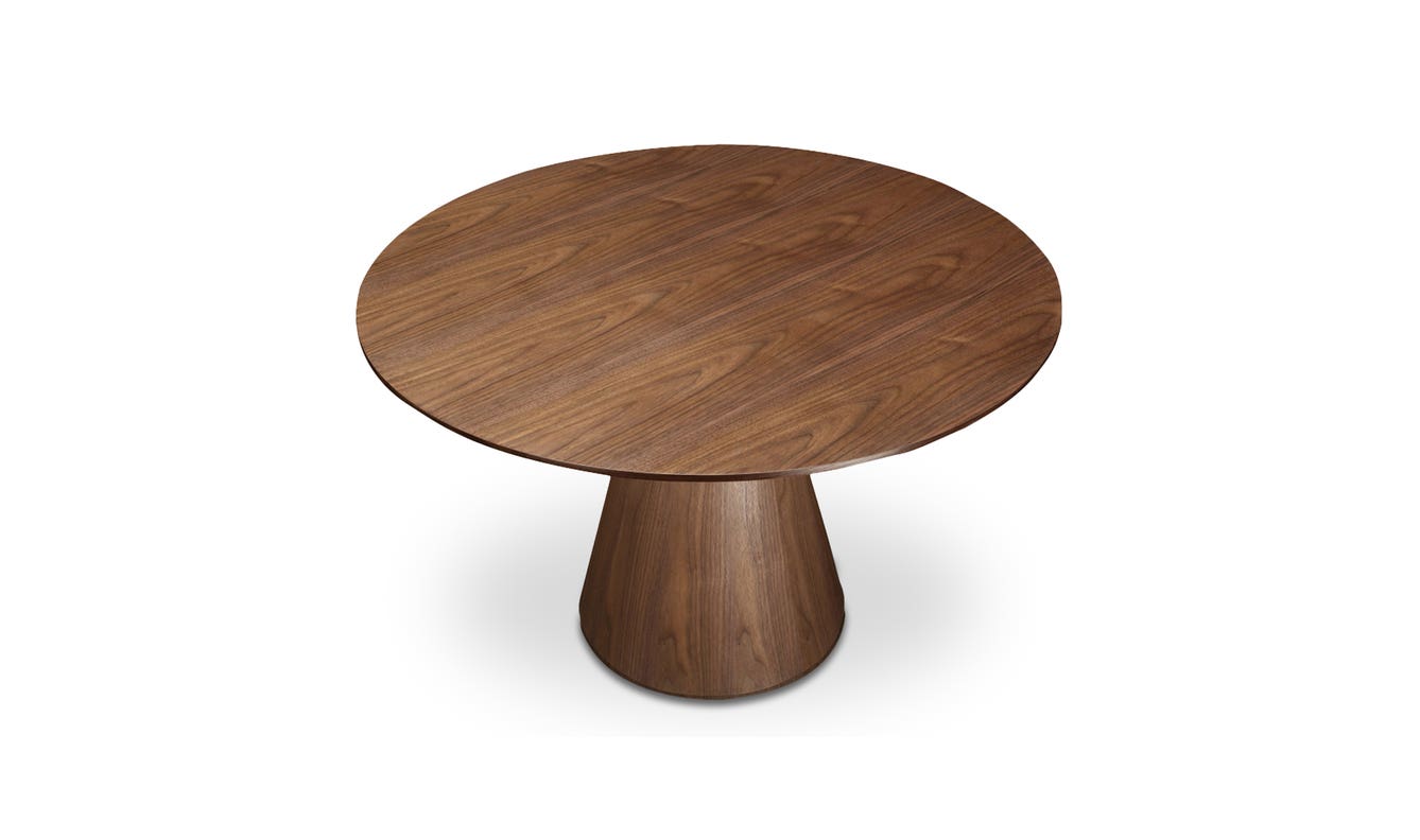 detail view of Otago Round Dining Table Brown luxury Kitchen & Dining Room Table