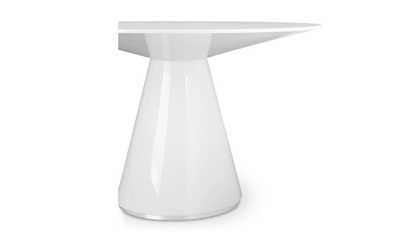 detail view of Otago Round Dining Table White luxury Kitchen & Dining Room Table