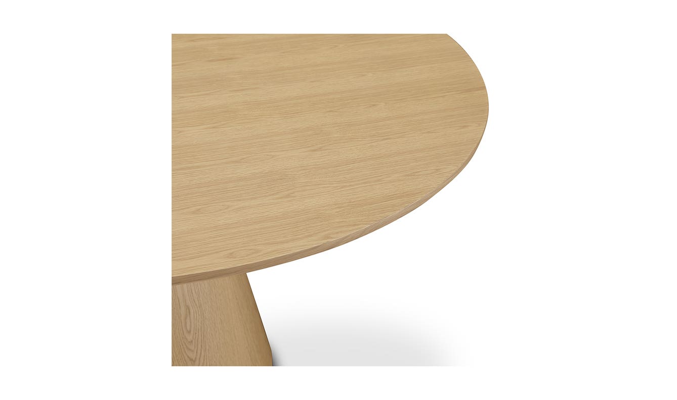 lifestyle view of Otago Round Dining Table Oak luxury Kitchen & Dining Room Table