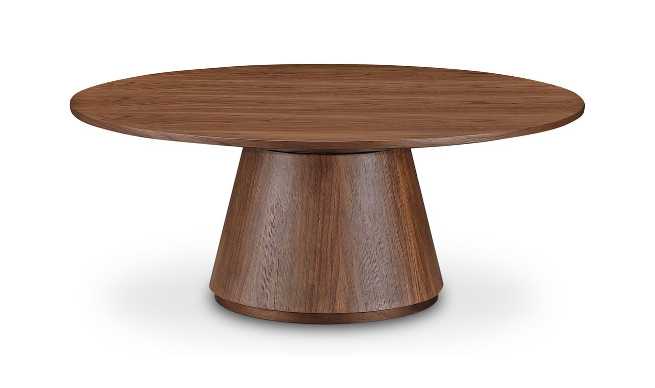 front view of Otago Coffee Table Walnut luxury Coffee Table