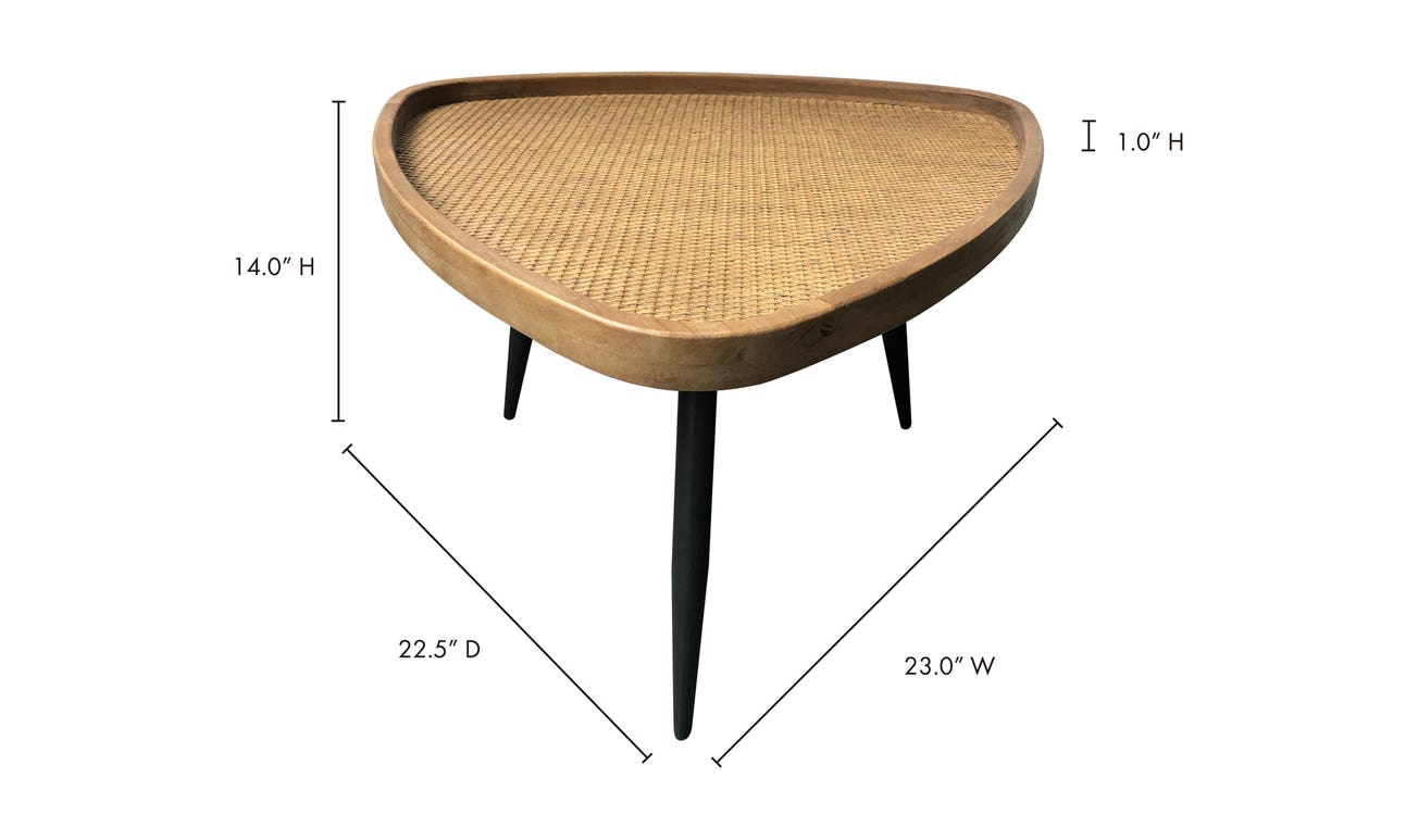 Rollo Rattan Coffee Table Natural