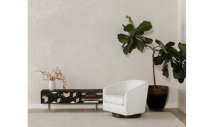 detail view of Oscy Swivel Chair Splashed White luxury Chair