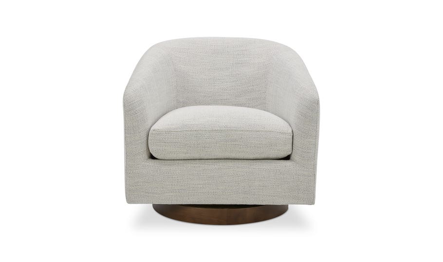 Oscy Swivel Chair Splashed White