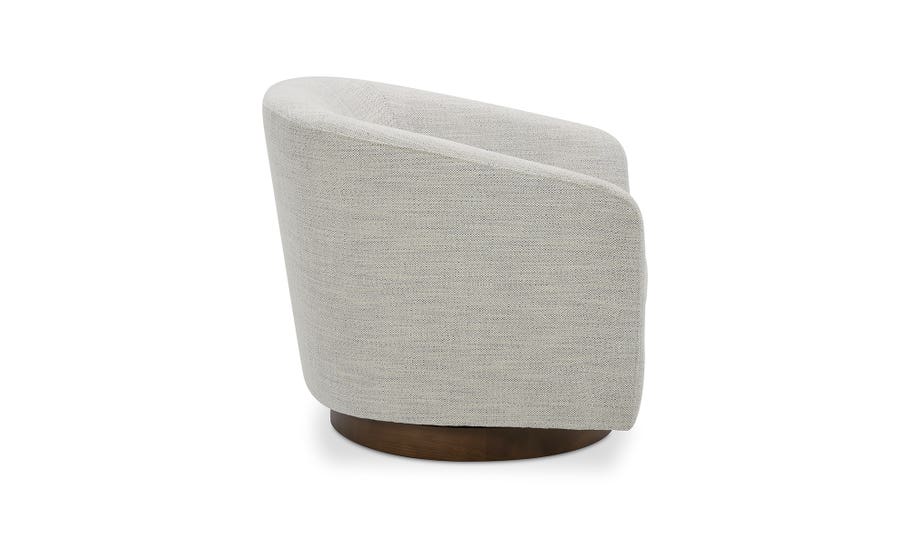 Oscy Swivel Chair Splashed White