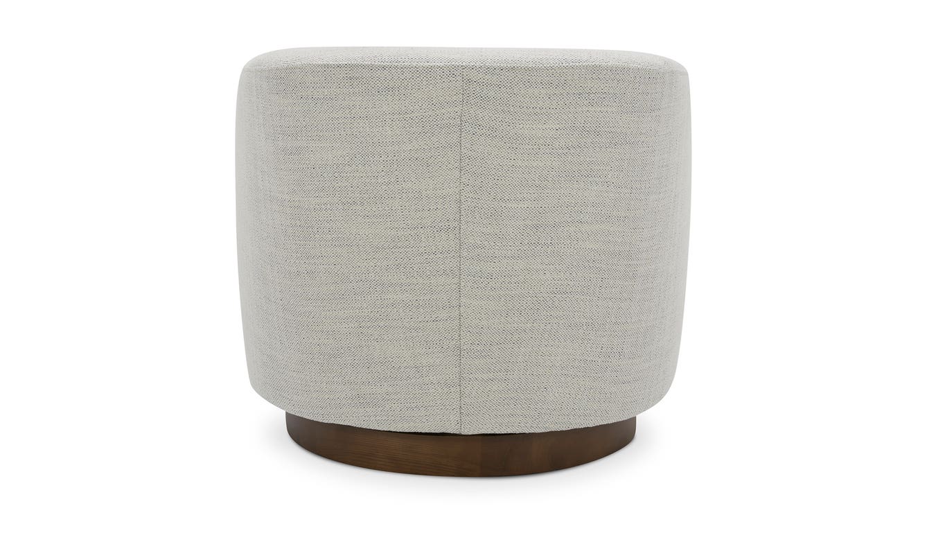 lifestyle view of Oscy Swivel Chair Splashed White luxury Chair
