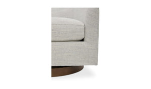 lifestyle view of Oscy Swivel Chair Splashed White luxury Chair