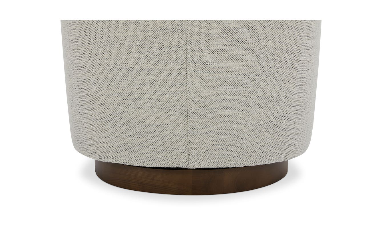 lifestyle view of Oscy Swivel Chair Splashed White luxury Chair