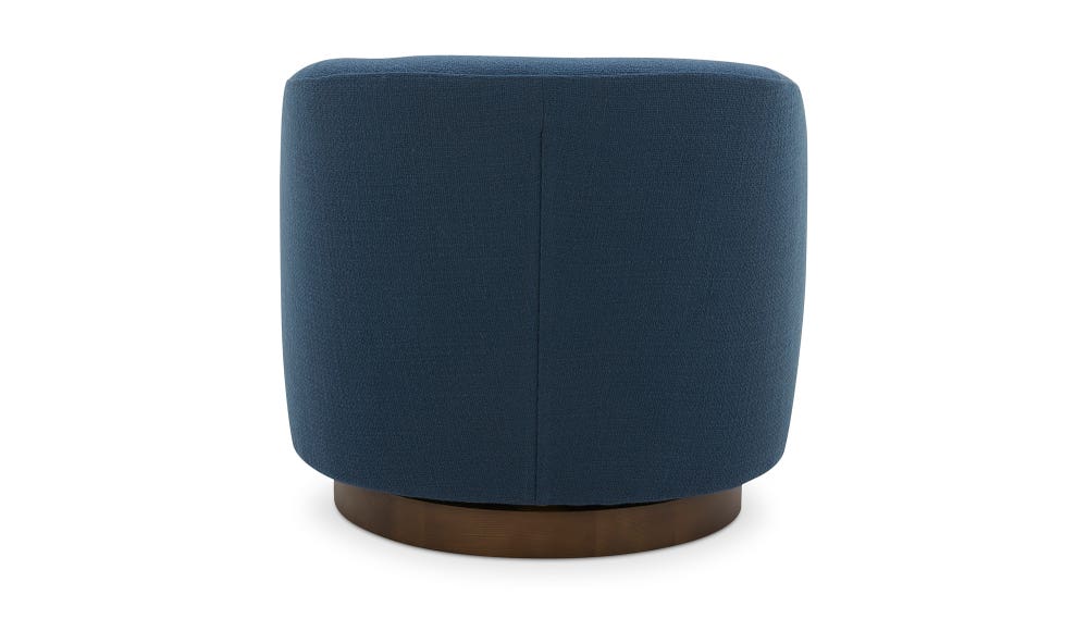 lifestyle view of Oscy Swivel Chair Dark Atlantic luxury Chair
