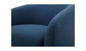 lifestyle view of Oscy Swivel Chair Dark Atlantic luxury Chair