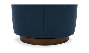 lifestyle view of Oscy Swivel Chair Dark Atlantic luxury Chair