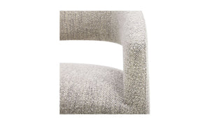 lifestyle view of Barrow Swivel Dining Chair Grey Storm luxury Chair