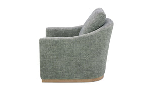 Linden Swivel Chair Slated Moss