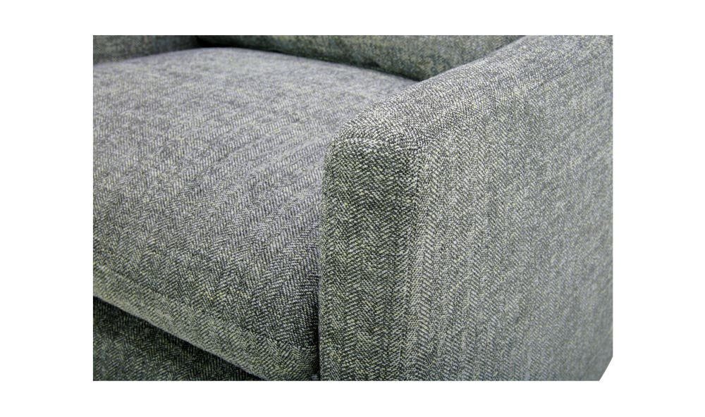lifestyle view of Linden Swivel Chair Slated Moss luxury Chair