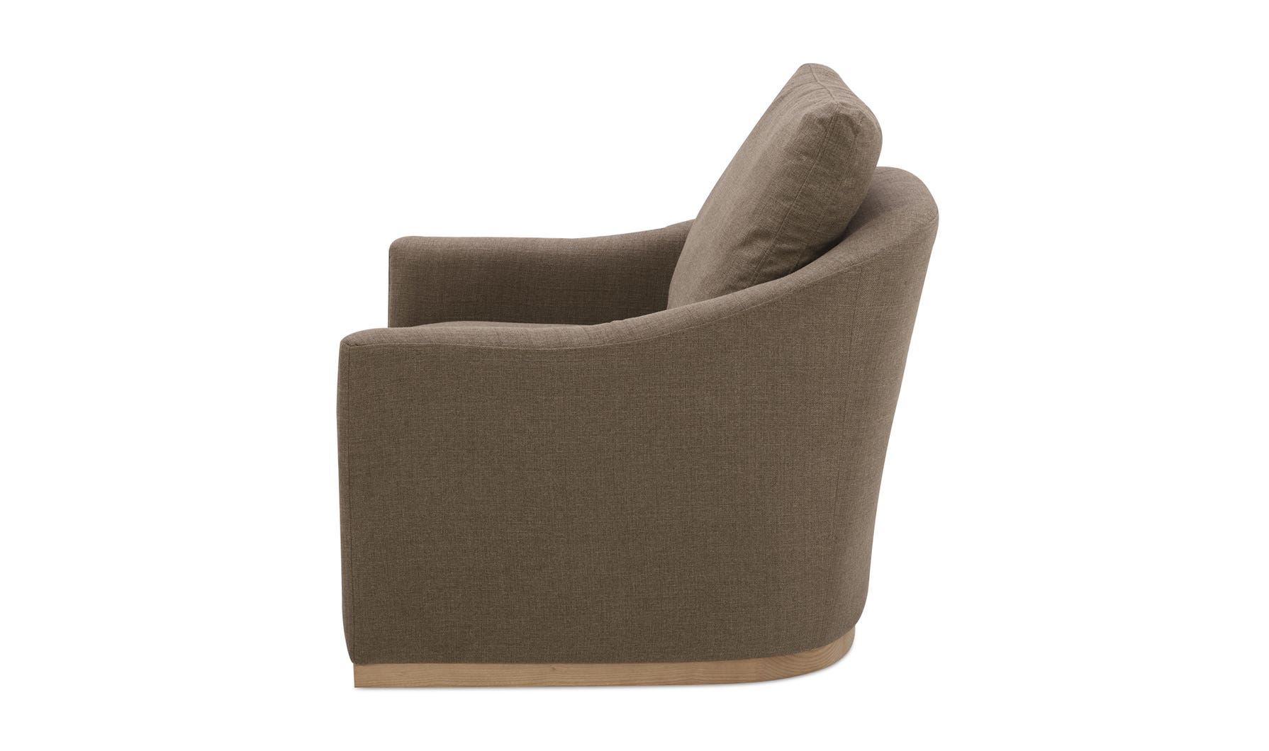detail view of Linden Swivel Chair Soft Taupe luxury Chair