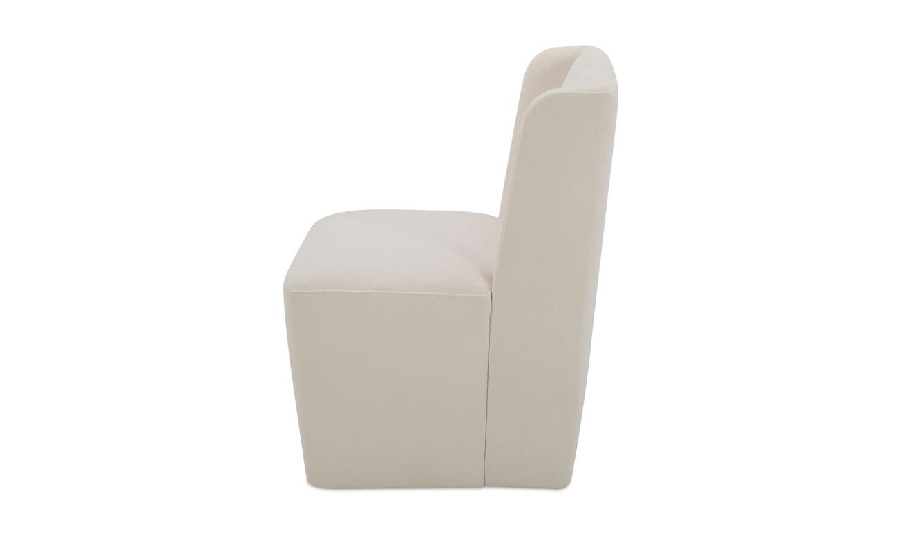 Cormac Rolling Dining Chair Performance Fabric Cream