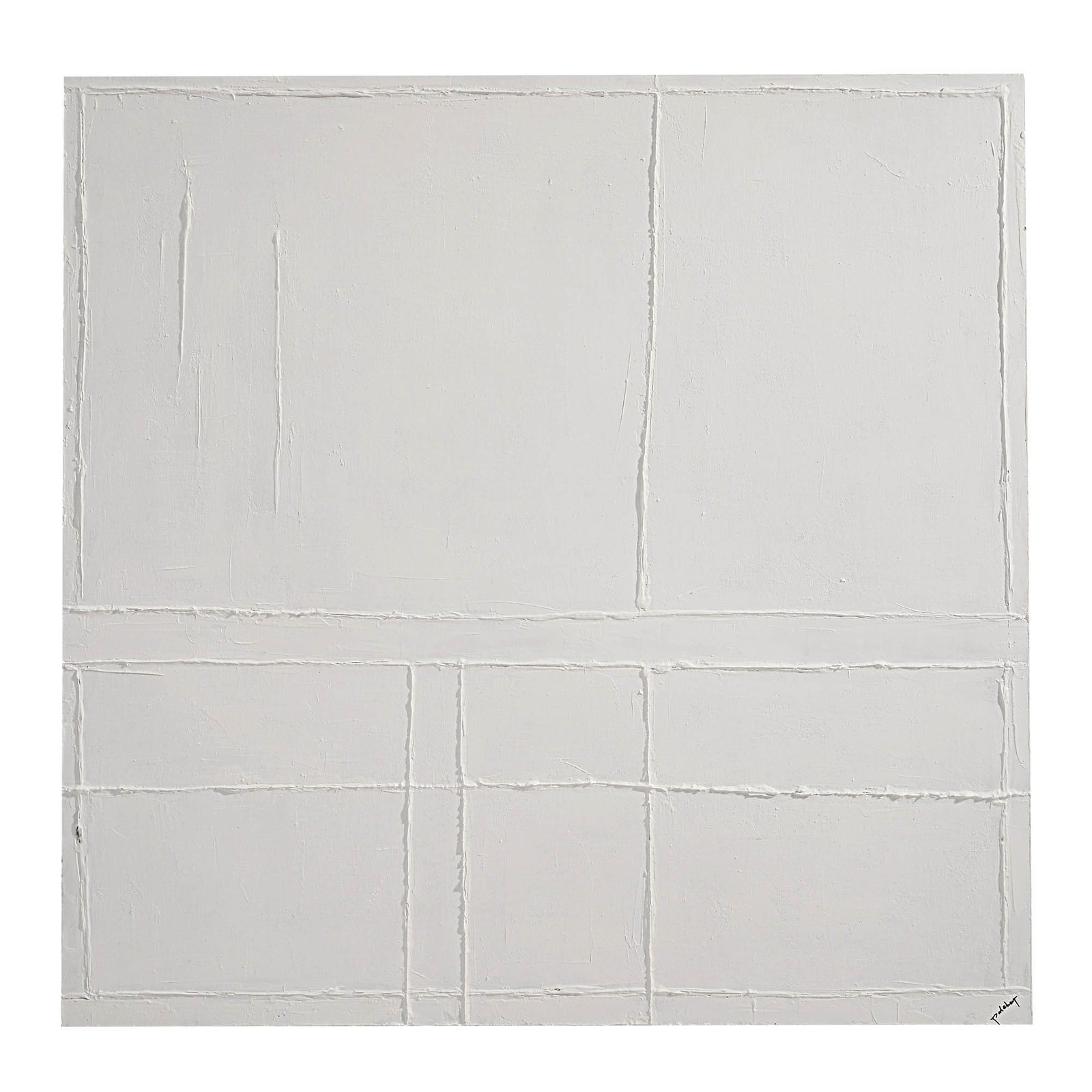 Medea Wall Art by Renwil, textured white canvas with geometric patterns