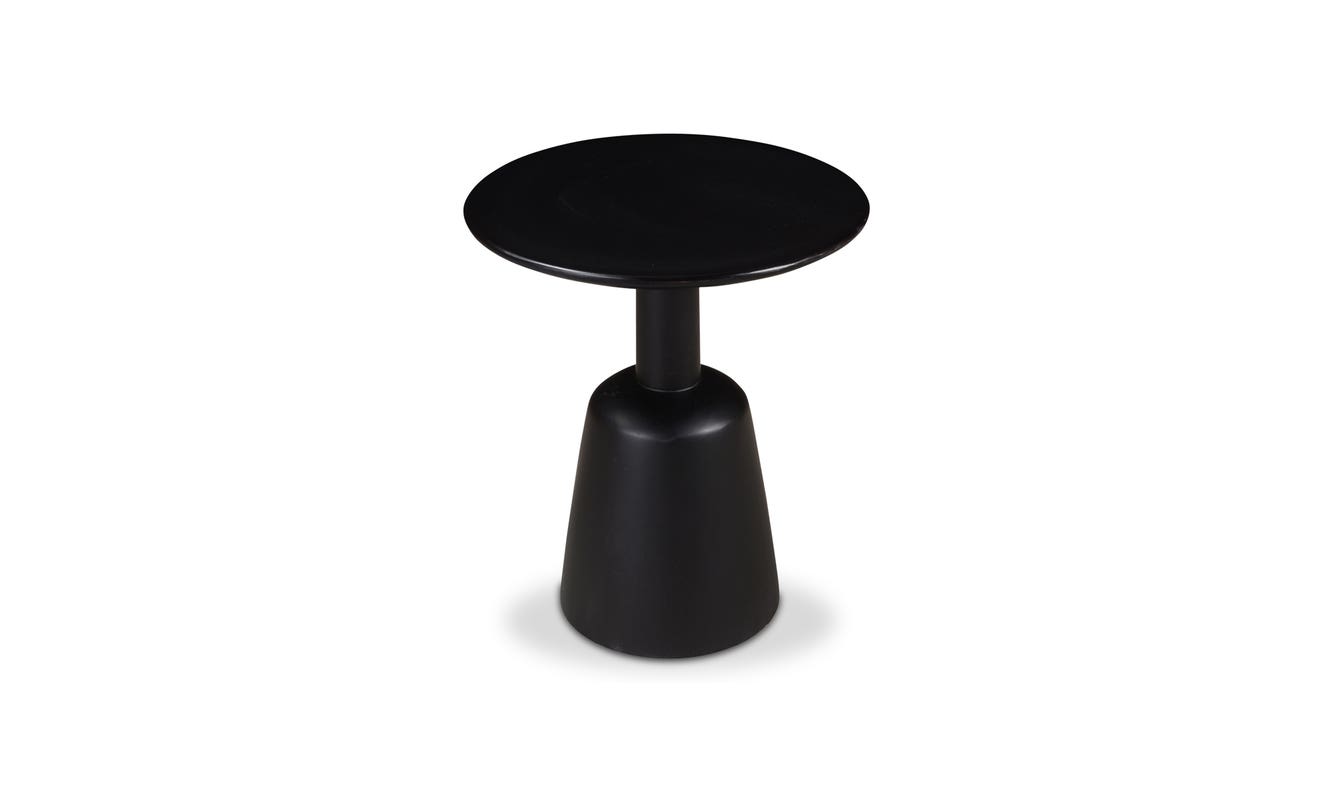 lifestyle view of Nels End Table Black luxury End Table