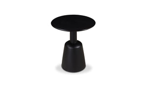 lifestyle view of Nels End Table Black luxury End Table