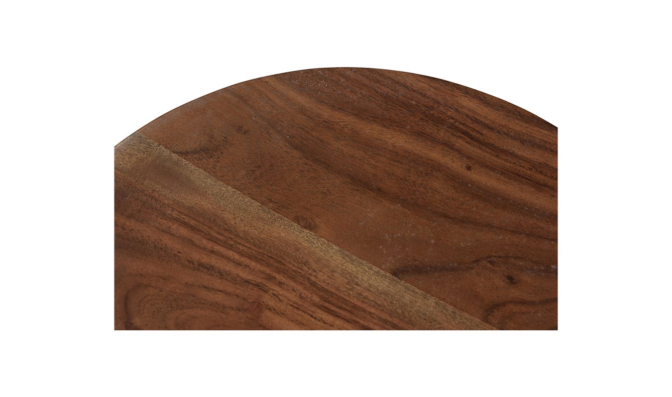 lifestyle view of Nels End Table Dark Brown luxury End Table
