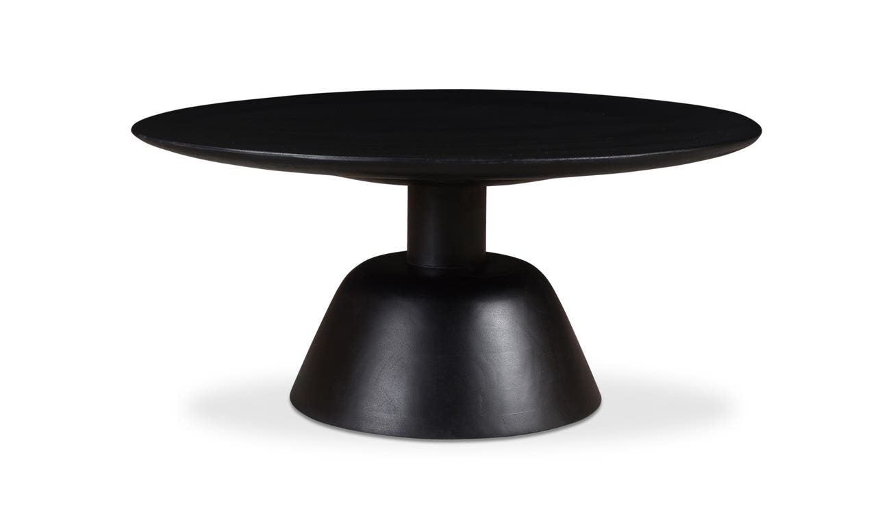 front view of Nels Coffee Table Black luxury Coffee Table