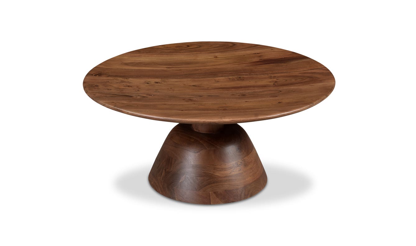 detail view of Nels Coffee Table Dark Brown luxury Coffee Table