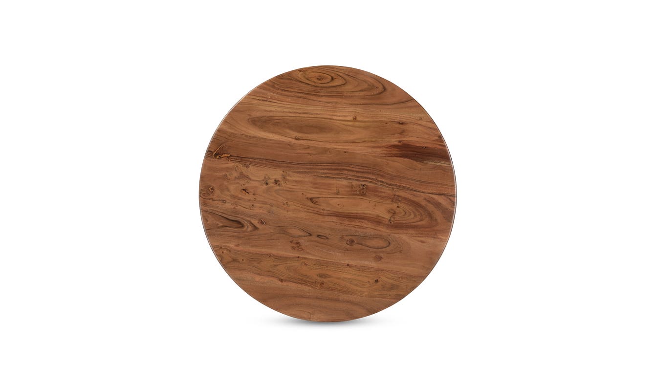 lifestyle view of Nels Coffee Table Dark Brown luxury Coffee Table