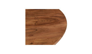 lifestyle view of Nels Coffee Table Dark Brown luxury Coffee Table
