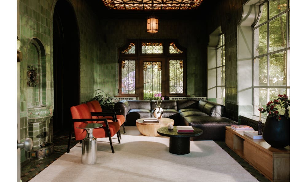 front view of Eske Storage Coffee Table luxury Coffee Table