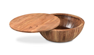 lifestyle view of Eske Storage Coffee Table luxury Coffee Table